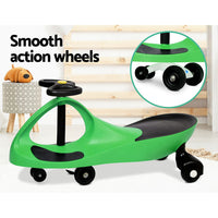 Rigo Kids Ride On Swing Car -Green Cars Kings Warehouse 