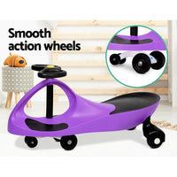 Rigo Kids Ride On Swing Car - Purple Cars Kings Warehouse 