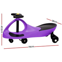 Rigo Kids Ride On Swing Car - Purple Cars Kings Warehouse 