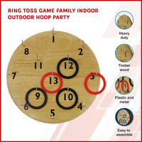 Ring Toss Game Family Indoor Outdoor Hoop Party Kings Warehouse 