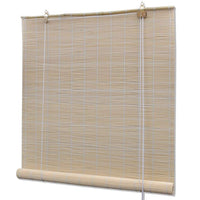 Roller Blind Bamboo 140x220 cm Natural Kings Warehouse 