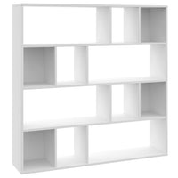 Room Divider/Book Cabinet White 110x24x110 cm Storage Supplies Kings Warehouse 