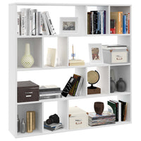 Room Divider/Book Cabinet White 110x24x110 cm Storage Supplies Kings Warehouse 