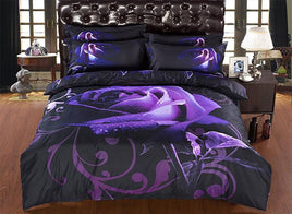 Rose Double Size Quilt Doona Duvet Cover Set Kings Warehouse 