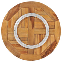 Rotating Table Disk Solid Teak Wood Kings Warehouse 