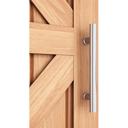 Round 300mm Push Pull Stainless Steel Door Handle Entrance Entry Shower Glass Kings Warehouse 