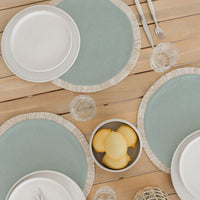 Round Placemat-Solid-Seafoam-40cm Kings Warehouse 