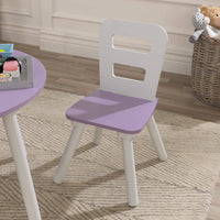 Round Table and 2 Chair Set for children (Lavender) Kings Warehouse 