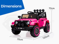 ROVO KIDS Electric Ride On Car 12V 4WD Jeep Inspired Girls Toy Battery Girls Kings Warehouse 