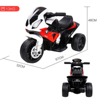 ROVO KIDS Ride On Motorcycle Licensed BMW S1000RR Electric Motorbike Police Red Kings Warehouse 