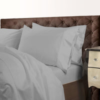 Royal Comfort 1000 Thread Count Cotton Blend Quilt Cover Set Premium Hotel Grade - Queen - Silver Bedding Kings Warehouse 