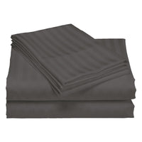 Royal Comfort 1200TC Quilt Cover Set Damask Cotton Blend Luxury Sateen Bedding - King - Charcoal Grey Bedding Kings Warehouse 