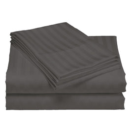 Royal Comfort 1200TC Quilt Cover Set Damask Cotton Blend Luxury Sateen Bedding - Queen - Charcoal Grey Bedding Kings Warehouse