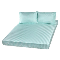Royal Comfort 1200TC Soft Sateen Damask Stripe Cotton Blend Sheet Pillowcase Set Kings Warehouse 