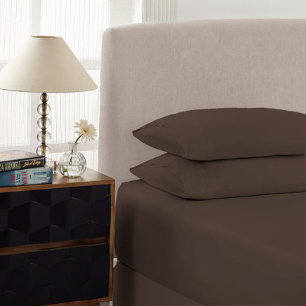 Royal Comfort 1500 Thread Count Cotton Rich Sheet Set 3 Piece Ultra Soft Bedding - Double - Dusk Grey Bedding Kings Warehouse 