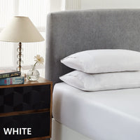 Royal Comfort 1500 Thread Count Cotton Rich Sheet Set 3 Piece Ultra Soft Bedding - Double - White Bedding Kings Warehouse 
