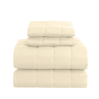 Royal Comfort Coverlet Set Bedspread Soft Touch Easy Care Breathable 3 Piece Set - Queen - Beige Kings Warehouse 