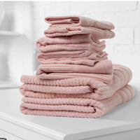 Royal Comfort Eden Egyptian Cotton 600GSM 8 Piece Luxury Bath Towels Set - Blush Kings Warehouse 