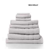 Royal Comfort Eden Egyptian Cotton 600GSM 8 Piece Luxury Bath Towels Set - Holly Kings Warehouse 