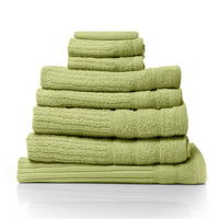 Royal Comfort Eden Egyptian Cotton 600GSM 8 Piece Luxury Bath Towels Set - Spearmint Dropshipzone Birthday Sale Kings Warehouse 