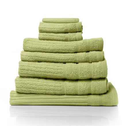 Royal Comfort Eden Egyptian Cotton 600GSM 8 Piece Luxury Bath Towels Set - Spearmint Dropshipzone Birthday Sale Kings Warehouse 