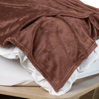 Royal Comfort Plush Blanket Throw Warm Soft Super Soft Large 220cm x 240cm - Coffee Kings Warehouse 