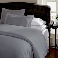 Royal Comfort Queen 1500TC Markle Collection Cotton Blend Quilt Cover Set - Grey Bedding Kings Warehouse 