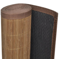 Rug Bamboo 100x160 cm Brown Kings Warehouse 