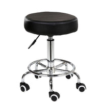 Salon Chair Bar Swivel Stool Office Roller Wheels Portable Height Adjust Leather BS8401(x2) Kings Warehouse 