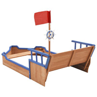 Sandbox Pirate Ship Firwood 190x94.5x136 cm Kings Warehouse 