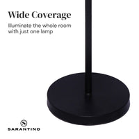 Sarantino Modern Exposed Bulb 4-Arm Industrial Light Floor Lamp Kings Warehouse 