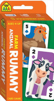 School Zone Farm Animal Rummy Flash Card Game