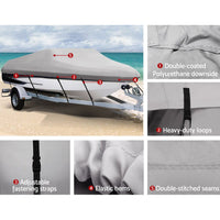 Seamanship 14- 16ft Boat Cover Trailerable Marine Grade 600D Summer Sale Kings Warehouse 