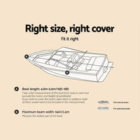 Seamanship 16-18.5ft Boat Cover Trailerable Marine Grade 600D Summer Sale Kings Warehouse 