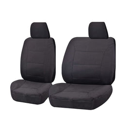 Seat Covers for FORD RANGER PX SERIES 10/2011 - 2016 SINGLE CAB CHASSIS FRONT BUCKET + _ BENCH CHARCOAL ALL TERRAIN Kings Warehouse 