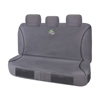 Seat Covers for FORD RANGER PX SERIES10/2011 - 2015 DUAL CAB REAR BENCH CHARCOAL TRAILBLAZER Kings Warehouse 