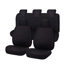 Seat Covers for FORD RANGER PXII SERIES 16/2015 - ON DUAL CAB FR BLACK CHALLENGER Kings Warehouse 