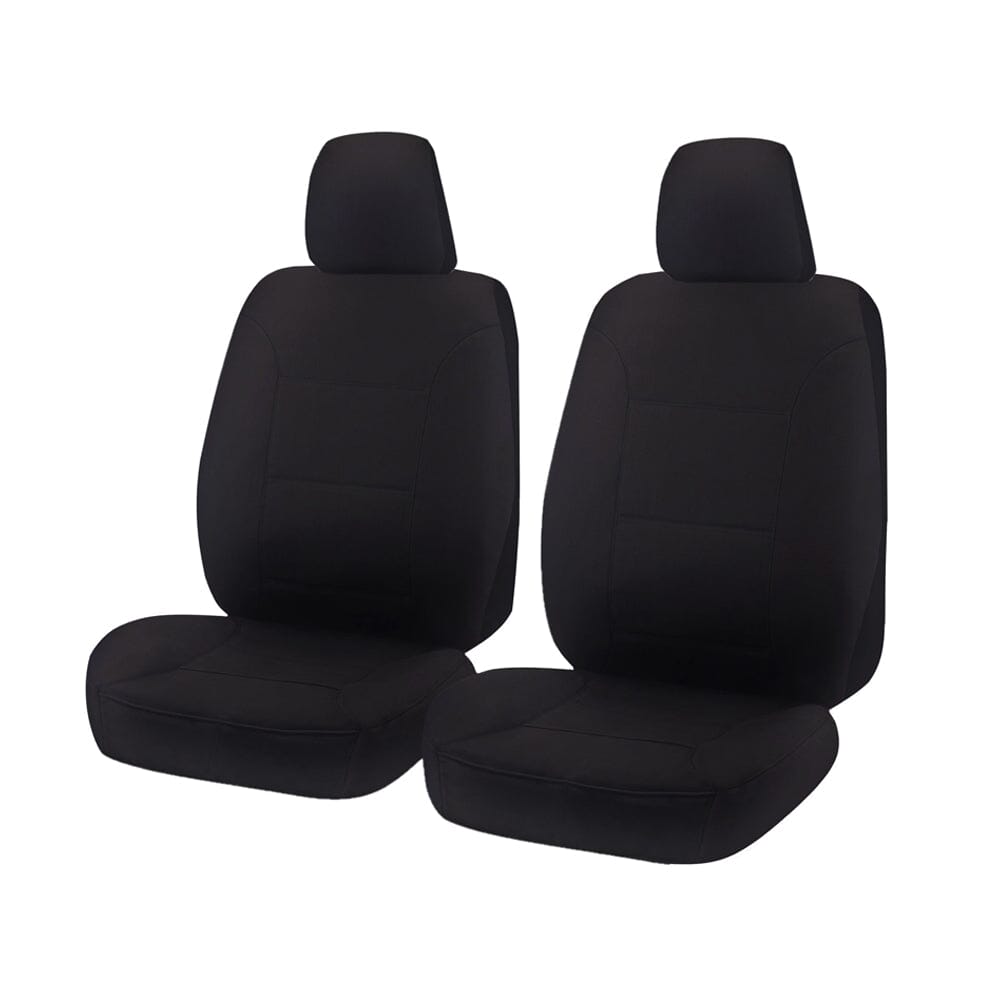 Seat Covers for HOLDEN COLORADO RG SERIES F 06/2012 - ON SINGLE / DUAL FRONT 2X BUCKETS BLACK ALL TERRAIN Kings Warehouse 
