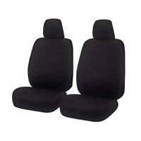 Seat Covers for HOLDEN COLORADO RG SERIES F 06/2012 - ON SINGLE / DUAL FRONT 2X BUCKETS BLACK ALL TERRAIN Kings Warehouse 