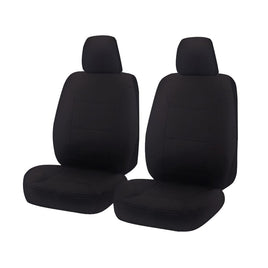 Seat Covers for HOLDEN COLORADO RG SERIES F 06/2012 - ON SINGLE / DUAL FRONT 2X BUCKETS BLACK ALL TERRAIN Kings Warehouse 