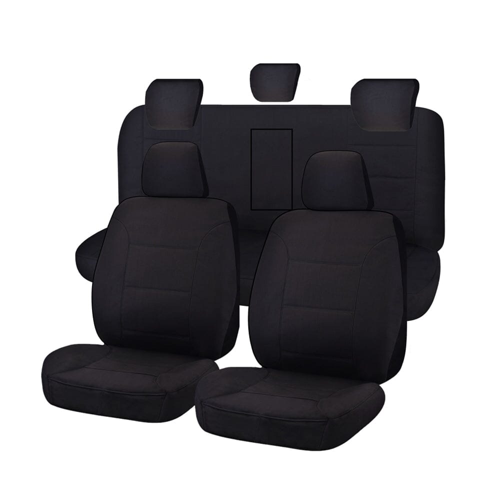 Seat Covers for HOLDEN COLORADO RG SERIES FR 06/2012 - ON DUAL FR BLACK CHALLENGER Kings Warehouse 