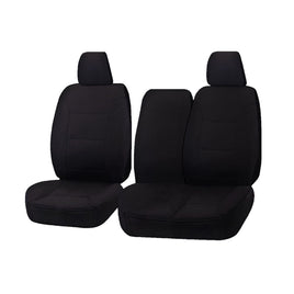Seat Covers for HYUNDAI ILOAD TQ 1-5 08/2008 - 05/2021 SINGLE/CREW CAB UTILITY VAN FRONT BUCKET + _ BENCH WITH FOLD DOWN ARMREST BLACK CHALLENGER Kings Warehouse