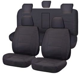 Seat Covers for ISUZU D-MAX 06/2012 - 06/2020 DUAL CAB CHASSIS UTILITY FR CHARCOAL CHALLENGER Kings Warehouse 