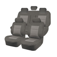 Seat Covers for ISUZU D-MAX 06/2012 - 06/2020 DUAL CAB CHASSIS UTILITY FR GREY PREMIUM Kings Warehouse 