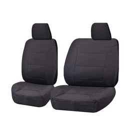 Seat Covers for ISUZU D-MAX 06/2012 - 2016 SINGLE CAB CHASSIS UTILITY FRONT BUCKET + _ BENCH CHARCOAL ALL TERRAIN Kings Warehouse 