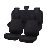 Seat Covers for ISUZU D-MAX 06/2012 - ON DUAL CAB CHASSIS UTILITY FR BLACK ALL TERRAIN