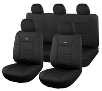 Seat Covers for Isuzu D-Max Crew Cab SX 07/2020 - On SHARKSKIN Black Kings Warehouse 