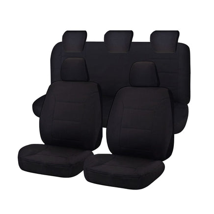 Seat Covers for MAZDA BT-50 B22P/Q-B32P/Q UP SERIES 10/2011 ? 08/2015 DUAL CAB FR BLACK ALL TERRAIN Kings Warehouse 