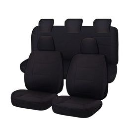 Seat Covers for MAZDA BT-50 B22P/Q-B32P/Q UP SERIES 10/2011 ? 08/2015 DUAL CAB FR BLACK CHALLENGER Kings Warehouse 