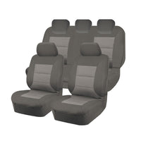 Seat Covers for MAZDA BT-50 B22P/Q-B32P/Q UP SERIES 10/2011 ? 08/2015 DUAL CAB FR GREY PREMIUM Kings Warehouse 